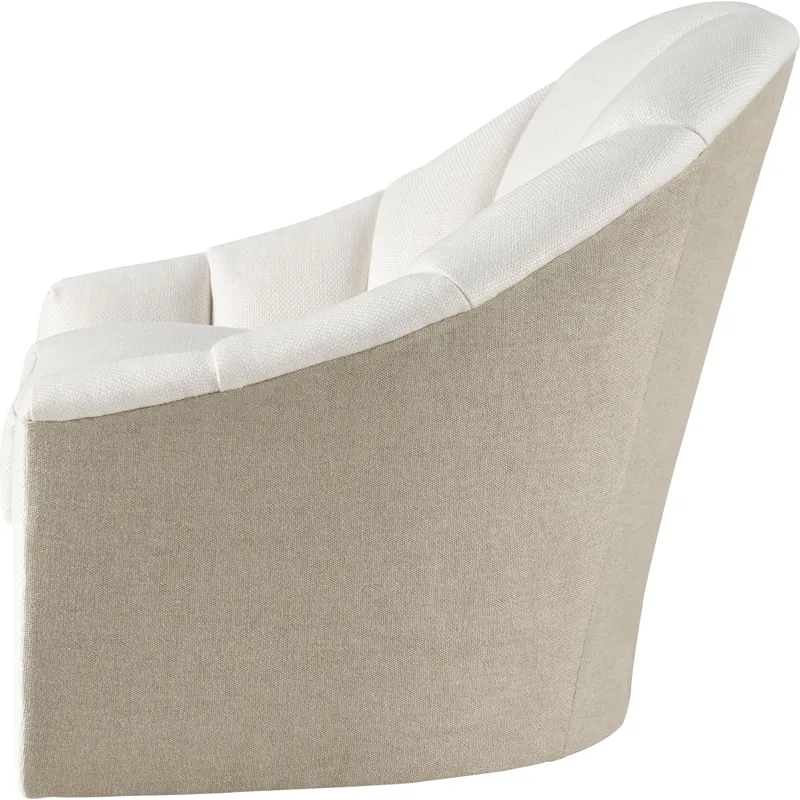 As Shown: outback and side fabric 21-475, inside fabric 44-530, swivel base