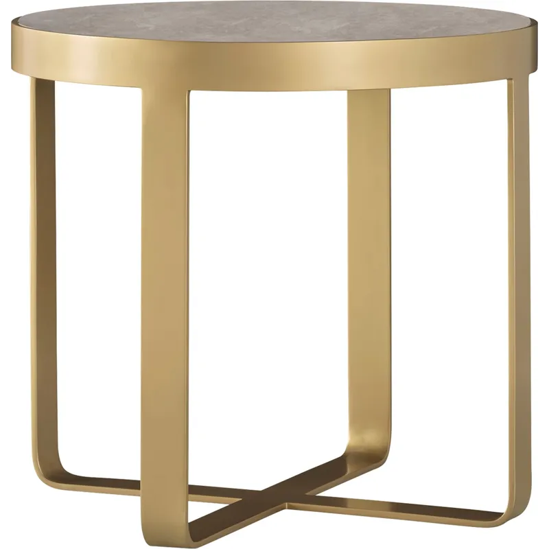 As Shown: Honed Cream Karaman top, Natural Bronze base