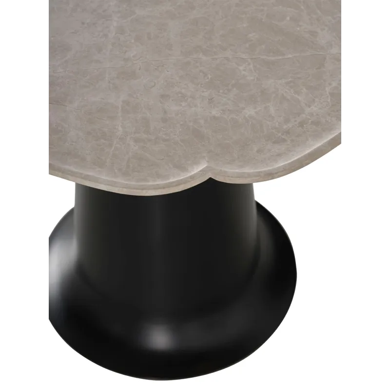 As Shown: Honed Cream Karaman top, Blackened Bronze base