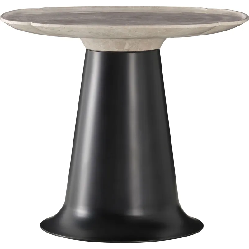 As Shown: Honed Cream Karaman top, Blackened Bronze base