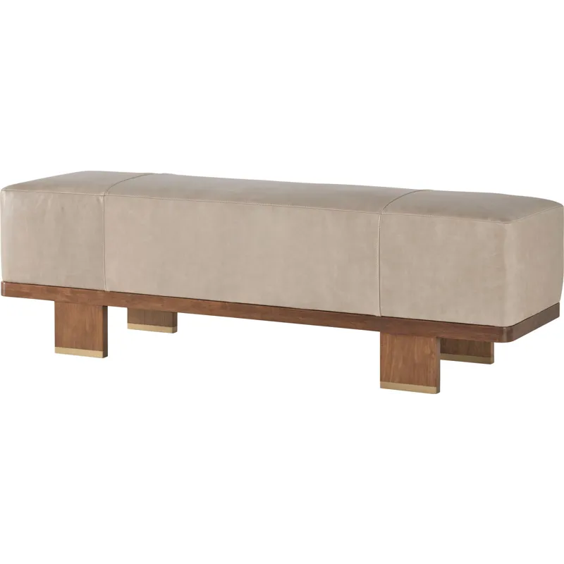 As Shown: leather L1399 (no longer available), Almond finish, Brass ferrules