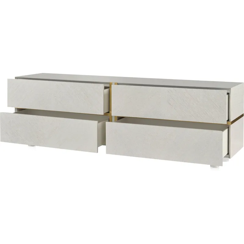 As Shown: Ecru with Natural Bronze