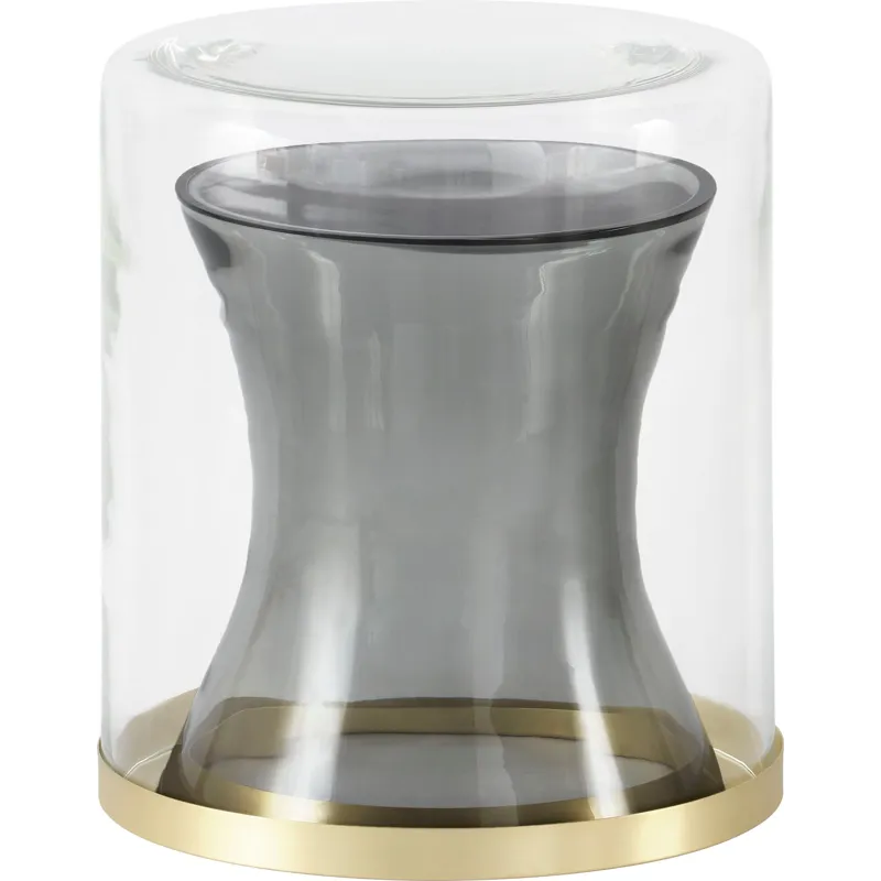 As Shown: Blown Murano Glass, Brass ring