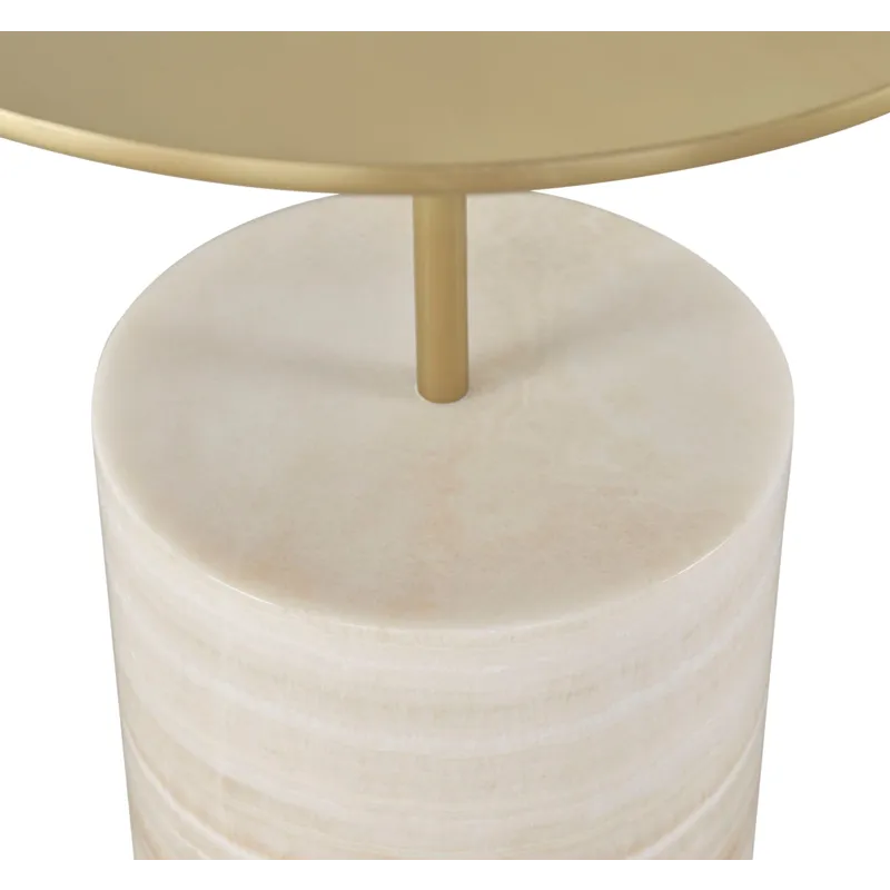 As Shown: Natural Bronze with White Bubble Onyx