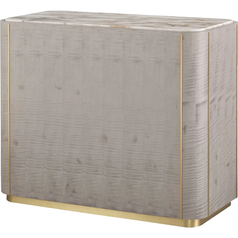 As Shown: Sterling with Polished Calacatta Gold Marble