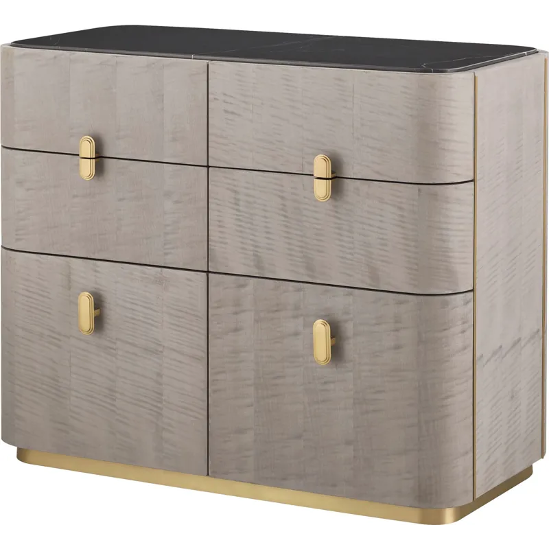 As Shown: Sterling with Polished Nero Marquina Marble