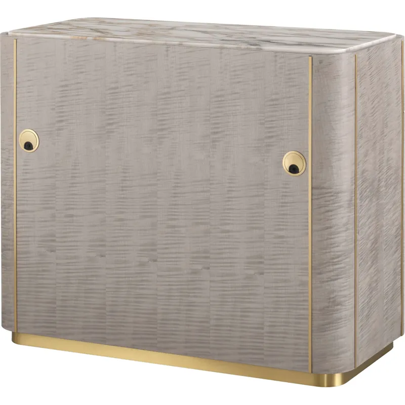 As Shown: Sterling with Polished Calacatta Gold Marble