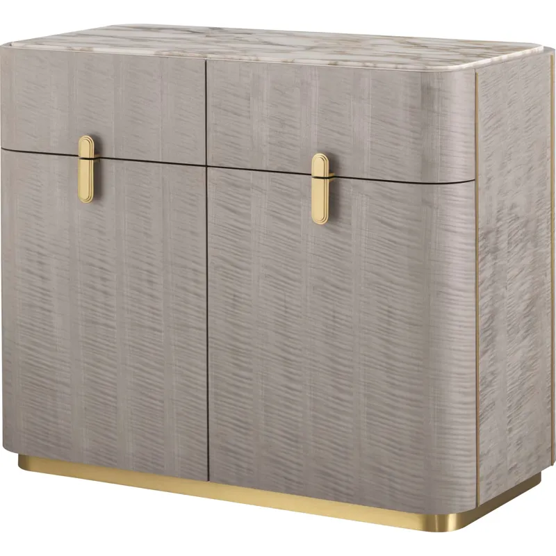 As Shown: Sterling with Polished Calacatta Gold Marble