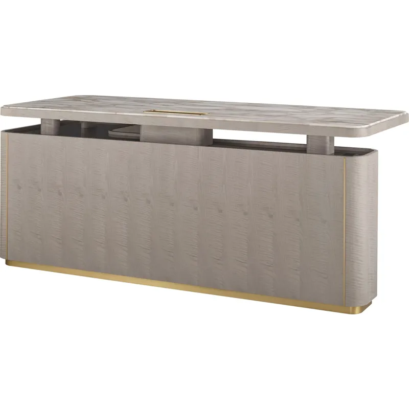 As Shown: Sterling with Polished Calacatta Gold Marble