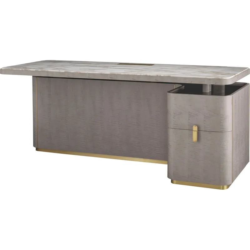 As Shown: Sterling with Polished Calacatta Gold Marble