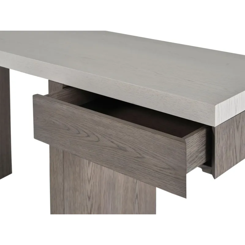 As Shown: Oyster top, Madeira base