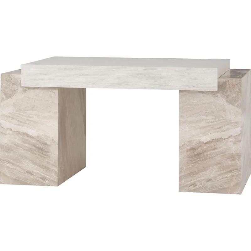 As Shown: Oyster top, Lena Grey Marble base