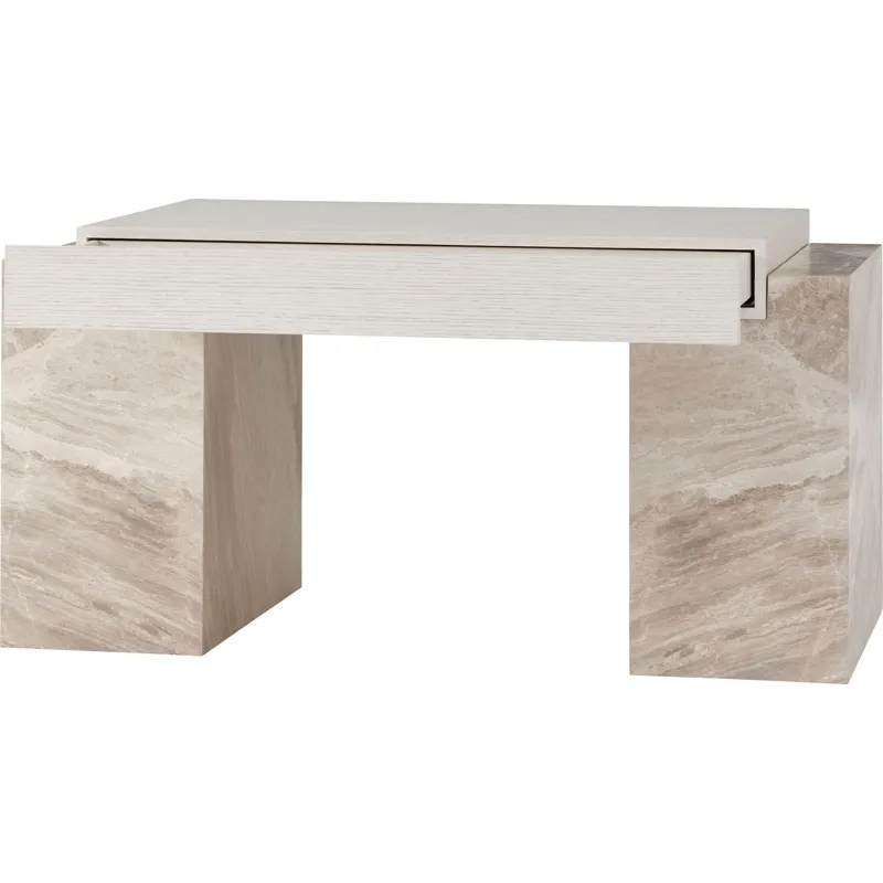 As Shown: Oyster top, Lena Grey Marble base