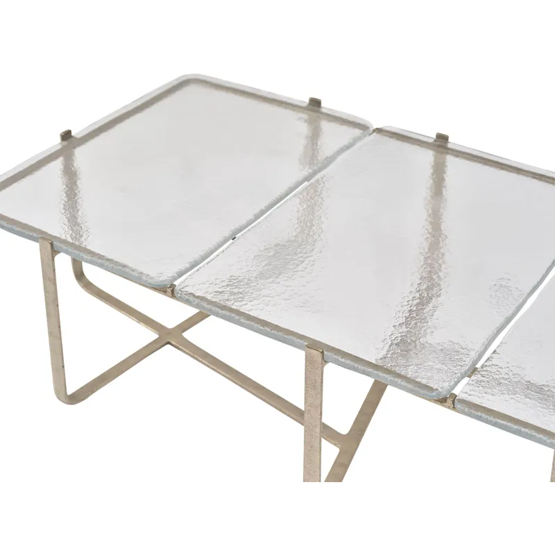 As Shown: Cast Murano glass top, Luna Bronze base