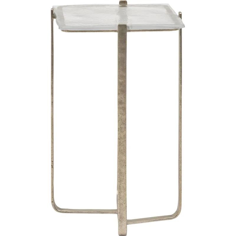 As Shown: Cast Murano glass top, Luna Bronze base