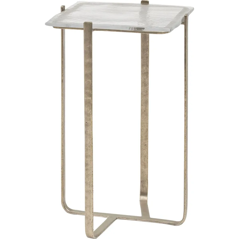 As Shown: Cast Murano glass top, Luna Bronze base