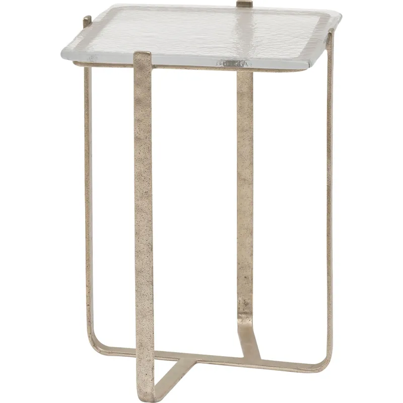 As Shown: Cast Murano glass top, Luna Bronze base