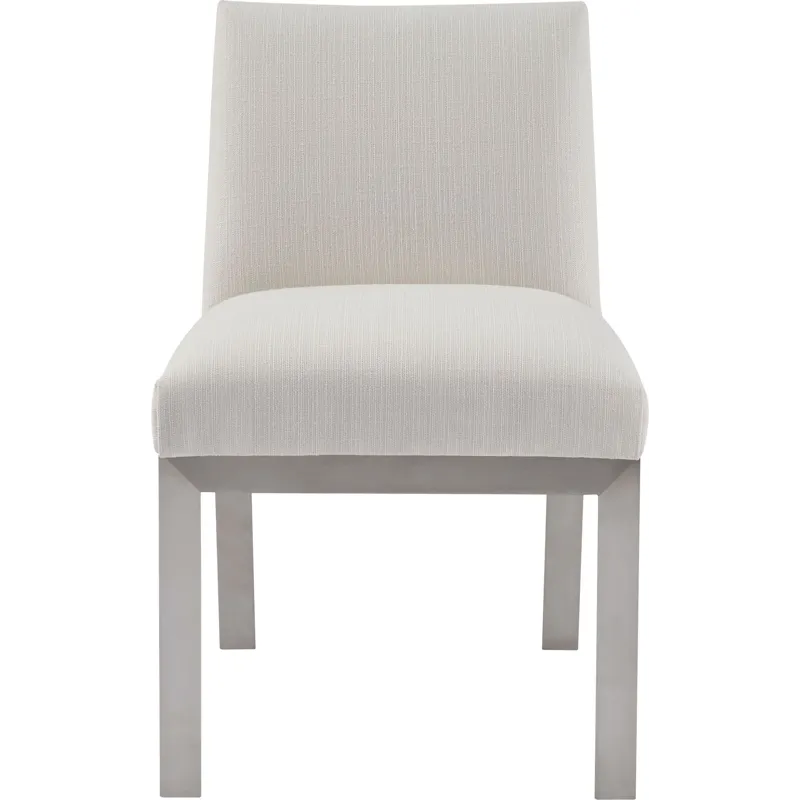 As Shown: fabric 23-130, Brushed Stainless Steel frame