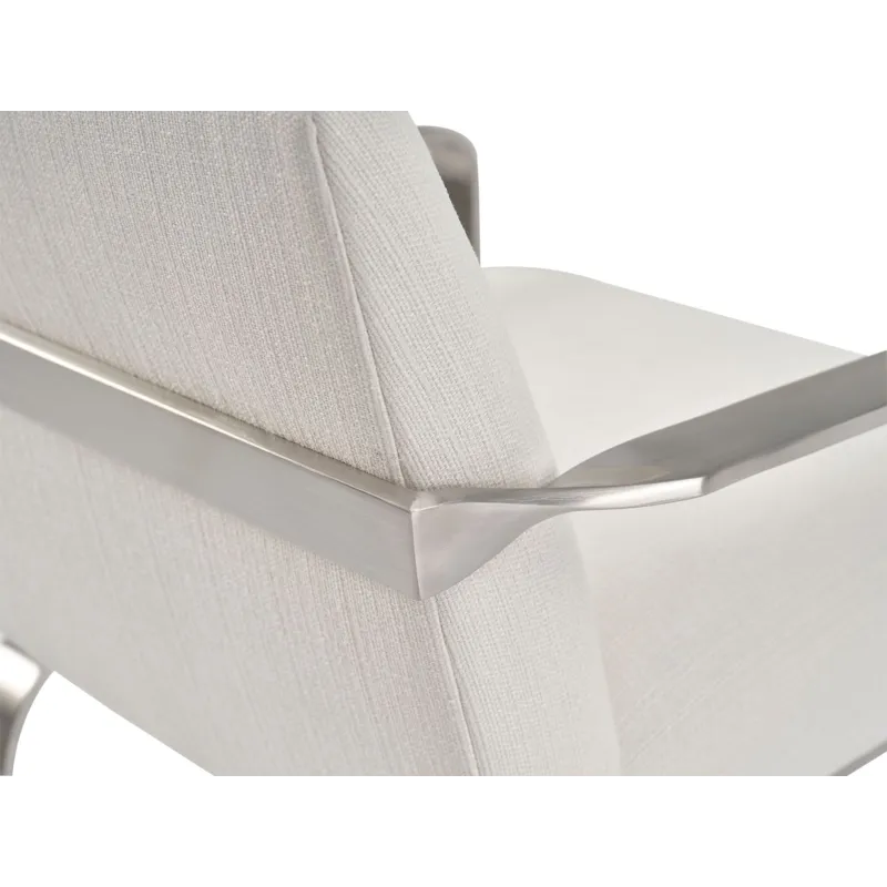 As Shown: fabric 23-130, Brushed Stainless Steel frame