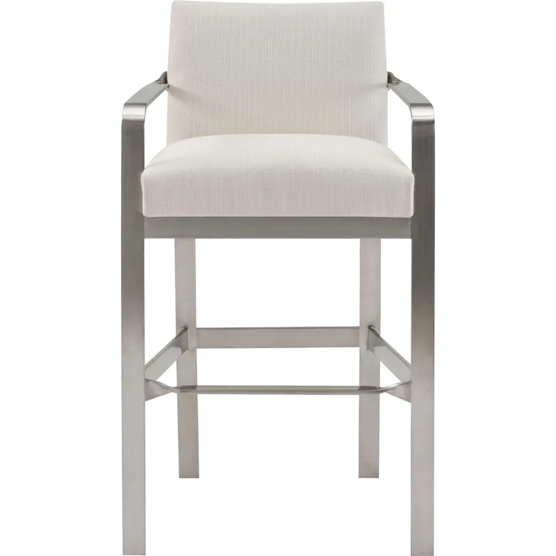 As Shown: fabric 23-130, Brushed Stainless Steel frame