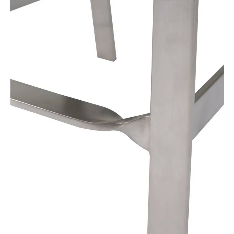 As Shown: fabric 23-130, Brushed Stainless Steel frame