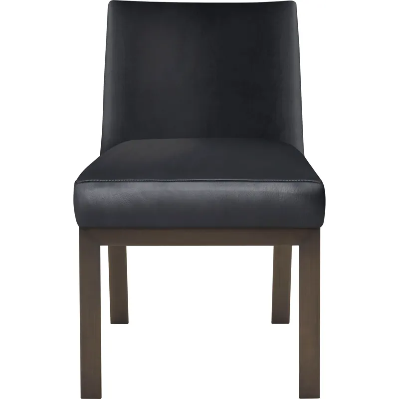 Value Selection Ezra Side Chair - Black Leather