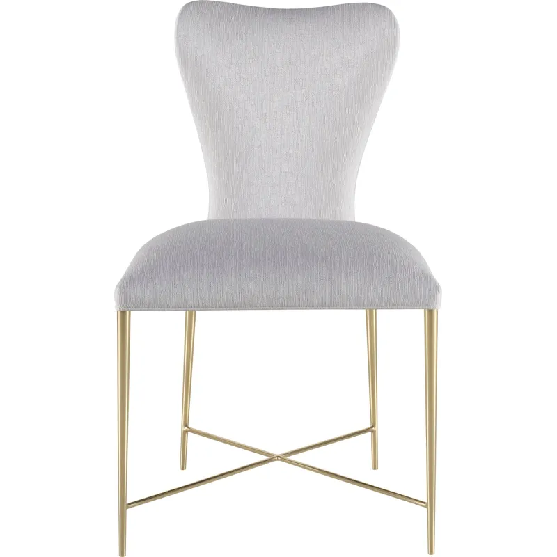 As Shown: 24-287 fabric, Pure Brass