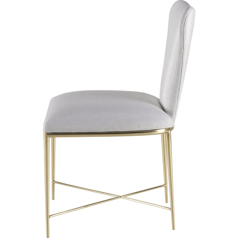 As Shown: 24-287 fabric, Pure Brass