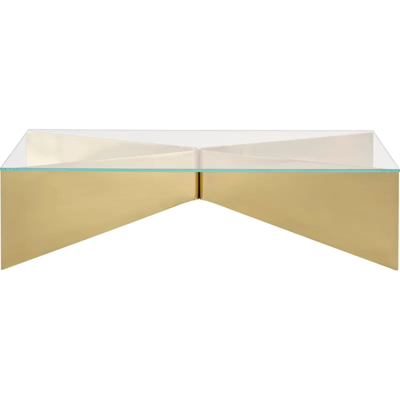 As Shown: Pure Brass, Starphire glass top