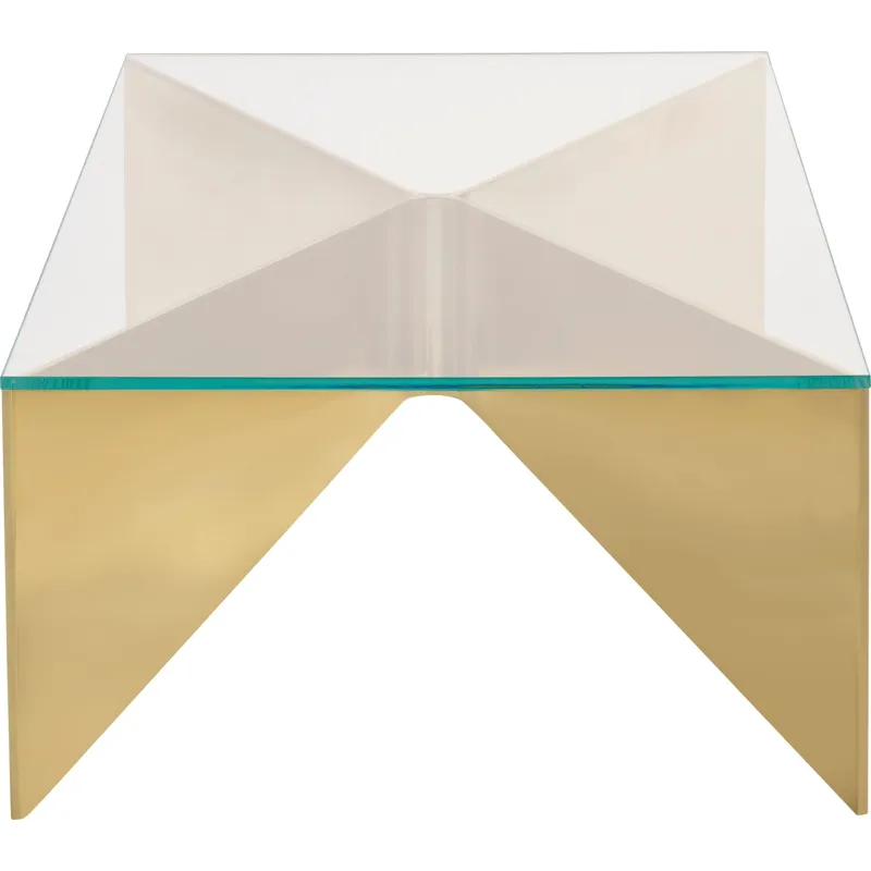 As Shown: Pure Brass, Starphire glass top