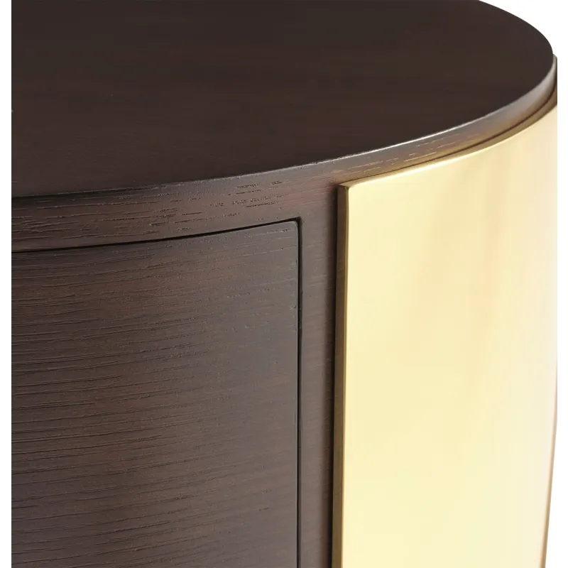 As Shown: Carob with Pure Brass