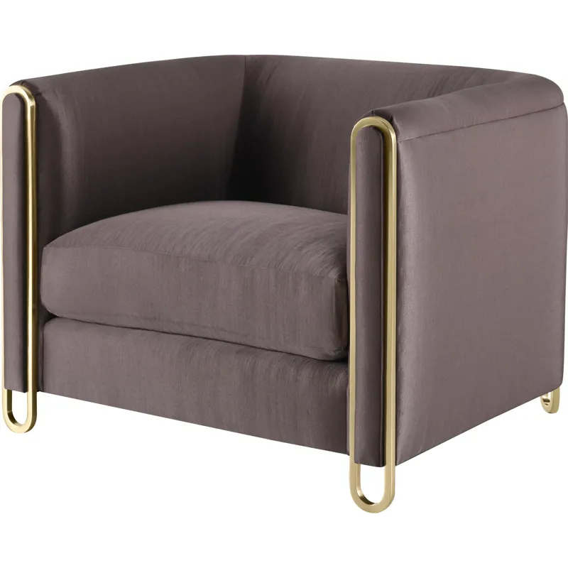 As Shown: 24-285 fabric, Pure Brass finish