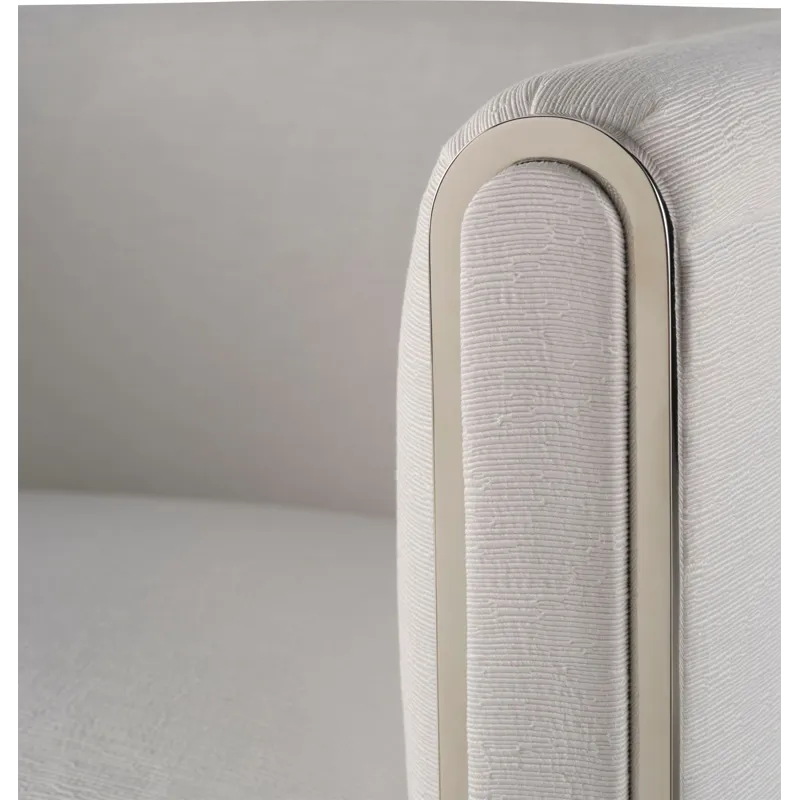 As Shown: 24-287 fabric, Nickel Plated Brass finish