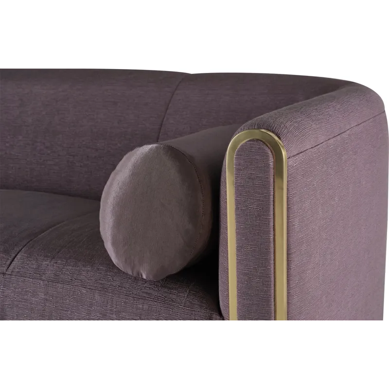 As Shown: 24-289 fabric, 24-285 fabric (pillows), Pure Brass finish