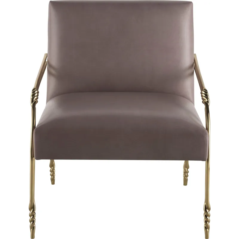 As Shown: L2401 leather, Pure Brass