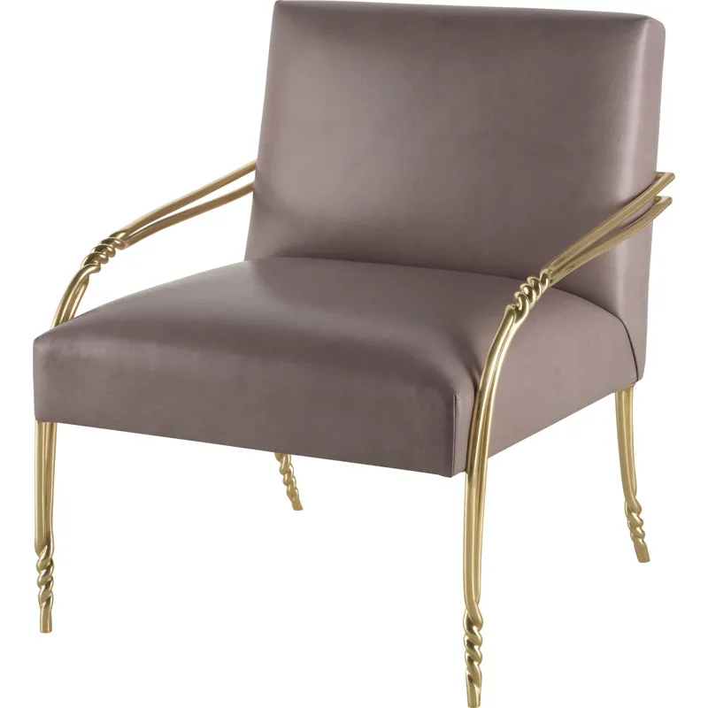 As Shown: L2401 leather, Pure Brass