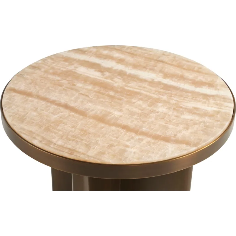 As Shown: Honed Honey Onyx with Warm Bronze