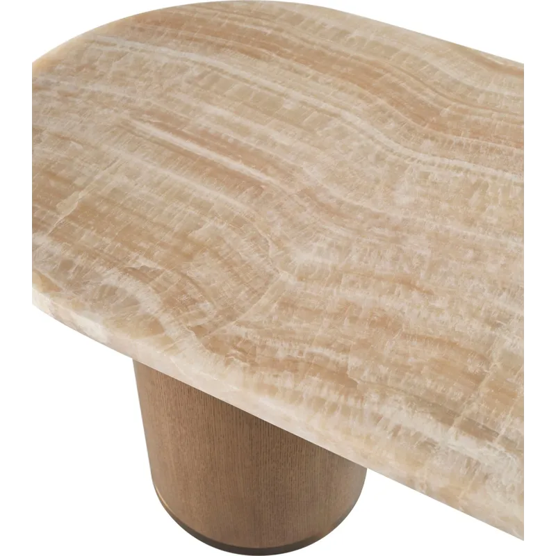 As Shown: Honed Honey Onyx with Almond and Warm Bronze