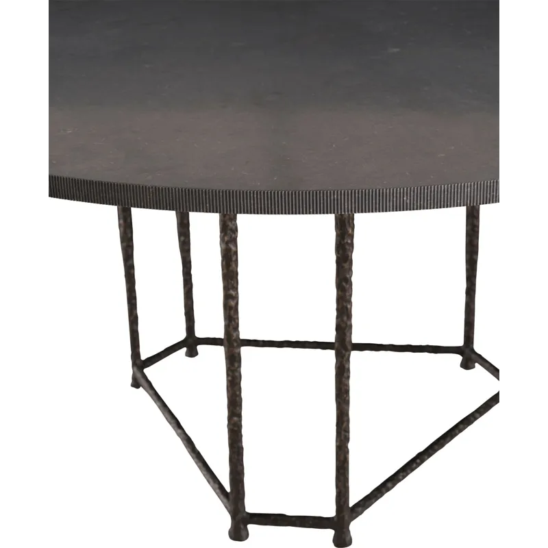 As Shown: Leathered Belgian Bluestone top, Anneal base