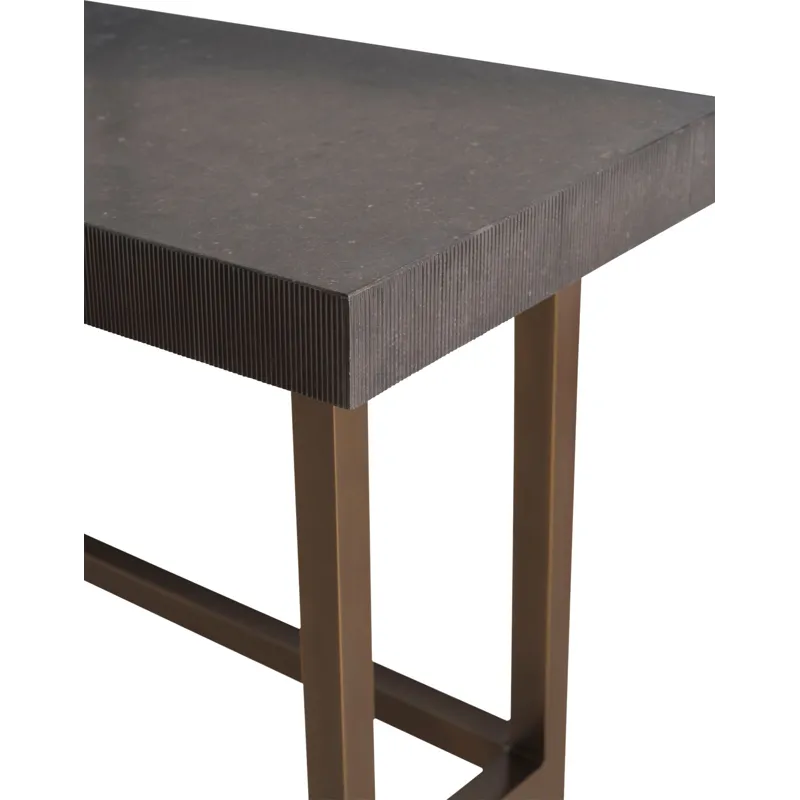 As Shown: Leathered Belgian Bluestone top, Haze base