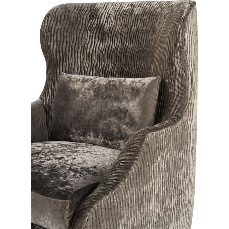 As Shown: fabric body 25-243, seat and throw 25-237, Ferrous finish
