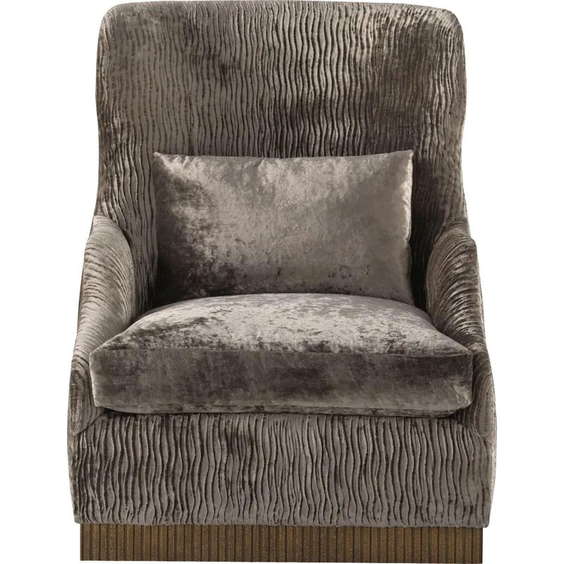 As Shown: fabric body 25-243, seat and throw 25-237, Ferrous finish
