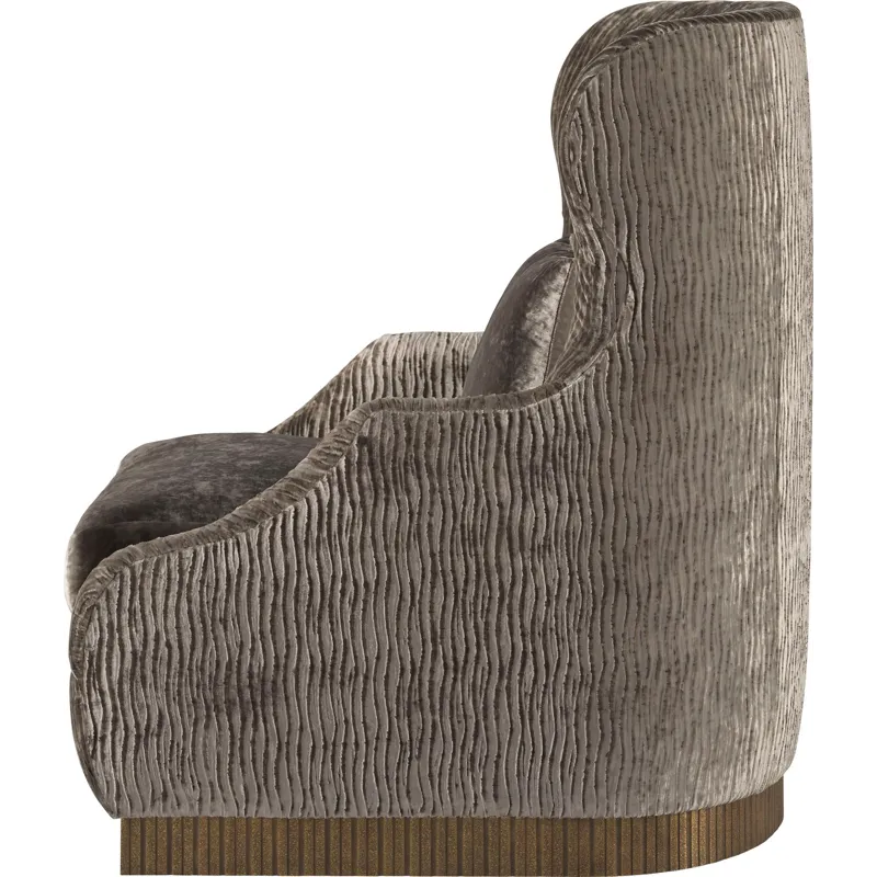 As Shown: fabric body 25-243, seat and throw 25-237, Ferrous finish
