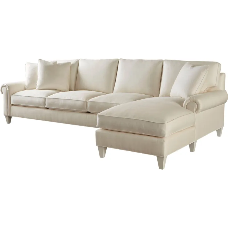 As Shown: Lawson Arm, Tall Tapered Leg, Boxed Edge Back T Pillow, Standard Straight Back, Welted Edg