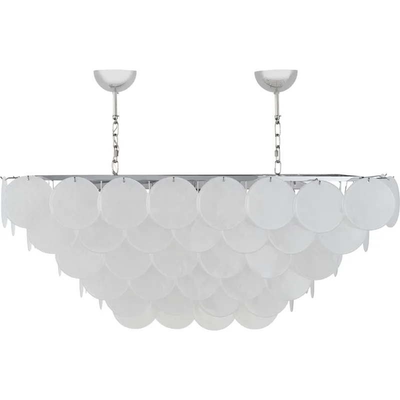 As Shown: Murano Glass discs, Chrome