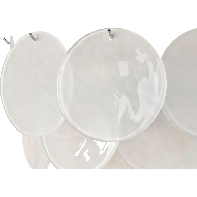 As Shown: Murano Glass discs, Chrome