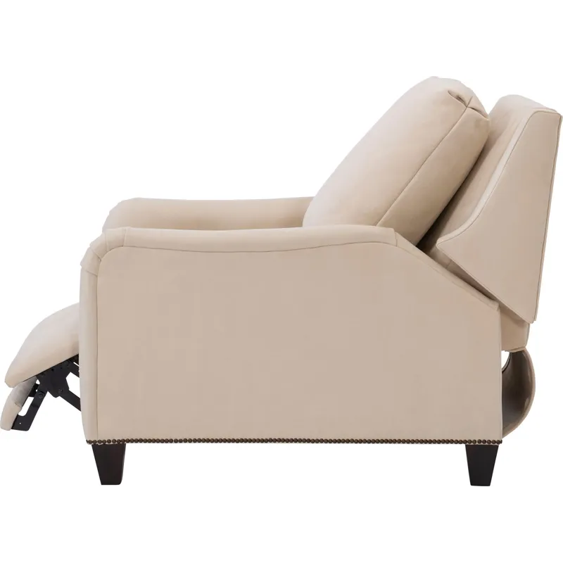 As Shown: leather L1541 (no longer available), tall taper foot in Chocolate Mink, English arm and ba