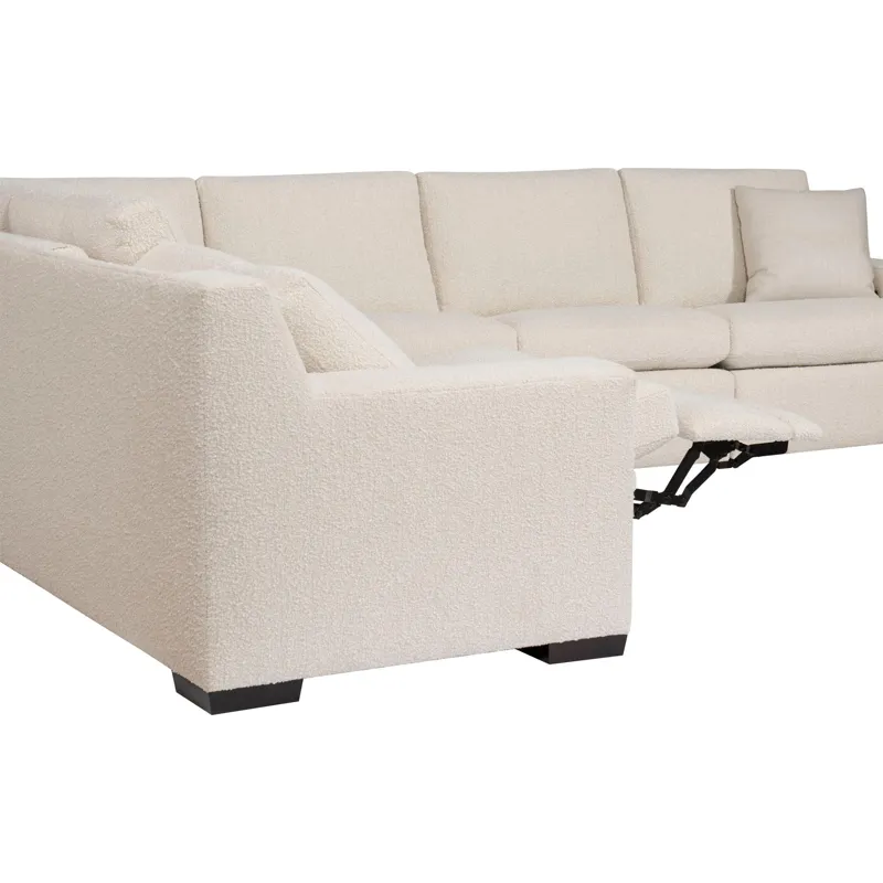 As Shown: Left Arm Loveseat, Corner Chair, Right Arm Sofa with Modern Track Arm: fabric 18-500, mode