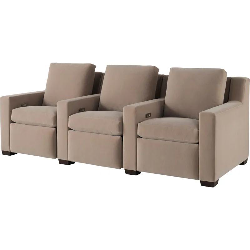 As Shown: fabric 930-013, medium block foot in Chocolate Mink, wide track arm