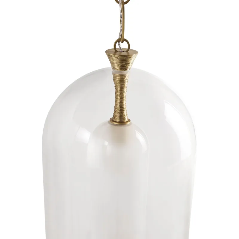 Thomas Pheasant Murano Bell Pendant